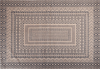 Tapet Beliani BAGLAR, 160x230 cm, jute dhe poliester, gri krem