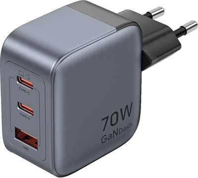 Полнач Vention 70W GaN, USB C PD QC 4.0 3.0, бел