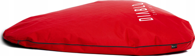 Puf gaming Diablo Chairs XXL, me pëlhurë Kodura, i kuq me të zeza