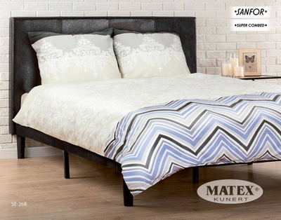 Set posteli Matex Satin Bedding Sanfor 26B, 160x200 cm, pambuk sateni, shumëngjyrësh