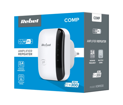 Access Point Rebel KOM1030, 300Mb/s, 2.4GHz, i bardhë