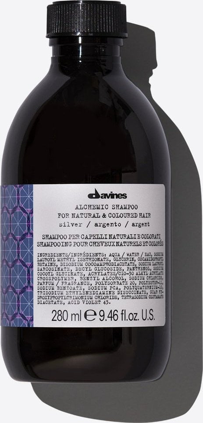 Shampo për flokë Davines Alchemic Silver, për bionde dhe flokë gri, 280ml