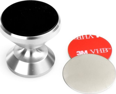 Mbajtës magnetik makine FLY C1557A, rrotullim 360°, metalik, argjendtë