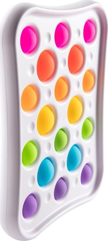 Lodër shqisore Fat Brain Toys Dimpl Pops, silikon, për kalamoj 3-5 vjeç, shumëngjyrëshe