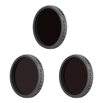 Set filtre ND për kamerë DJI Osmo Action, ND8 ND16 ND32, xham Corning Gorilla, i zi