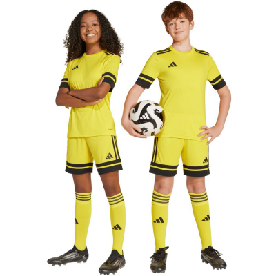 Кратки панталони за фудбал за деца adidas Squadra 25 Jr JJ2421, Aeroready, рециклиран полиестер, сини