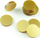 Tokena akrilikë të rrumbullakët Crafters Golden, set 10 copë, diametër 22 mm, ngjyrë ari