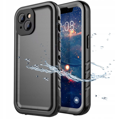 Mbulesë ujiqëndrueshme IP68 me rrip për telefon, për iPhone 13, e zezë
