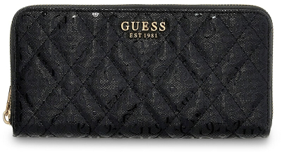 Portofol GUESS Isemay SLG Large Zip Around, për femra, i zi
