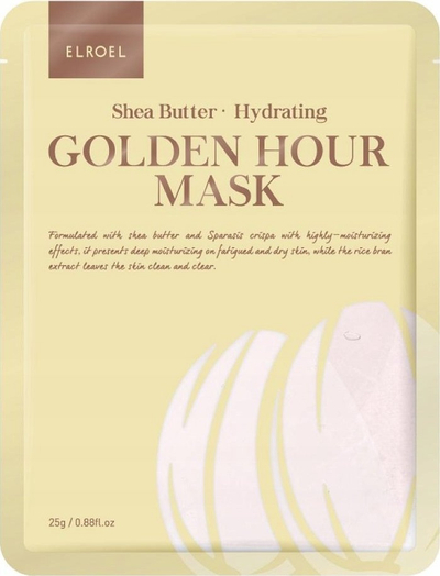 Маска за лице Elroel Golden Hour Moisturizing, ши путер, 25 g