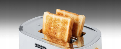 Toster Muse MS 130W, 2 feta, 1000W, i bardhë