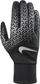 Doreza vrapimi Nike Printed Dri-Fit Tempo 360 Run Gloves, të zeza me të argjendta, për burra, masa M