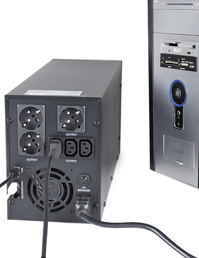 UPS Gembird EG-UPS-036, 3000VA, Line Interactive, me ekran LCD