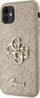 Futrollë telefoni Guess GUHCN61HG4SGD për iPhone 11/Xr 6.1\", Glitter Script Big 4G, e artë