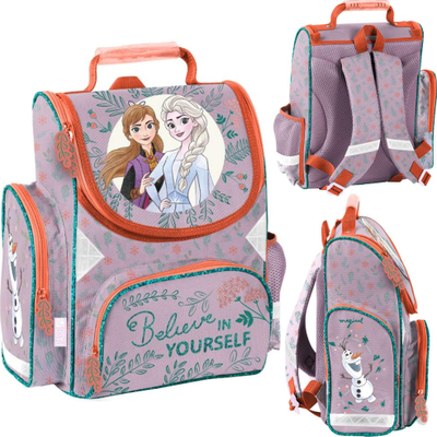 Çantë shkolle Paso Frozen DF22GG-525, trup i fortë, ergonomike, vjollcë