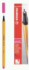 Stilolaps fineliner Stabilo 88/56, majë e hollë, neon rozë