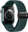 Rrip ore ForCell F-Design FA02 për Apple Watch 42/44/45/49 mm, najlon me magnet, jeshile e errët