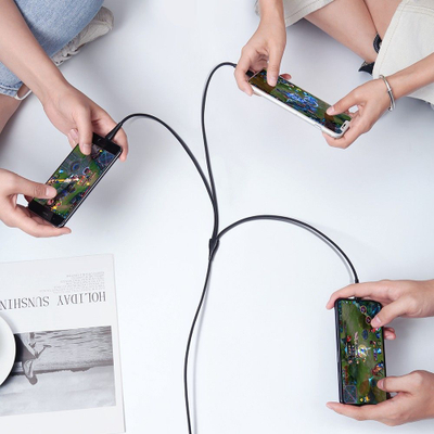 Kabllo karikimi Mcdodo CA-6960 3n1, USB në USB-C Lightning Micro USB, 1.2m, e zezë
