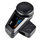 Interkom motoçiklete Fodsports FX6, paketim i dyfishtë, Bluetooth, i zi