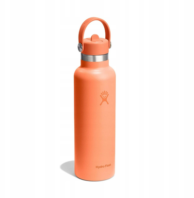 Шише за вода Hydro Flask Standard Mouth, со капак Flex Straw, виолетово