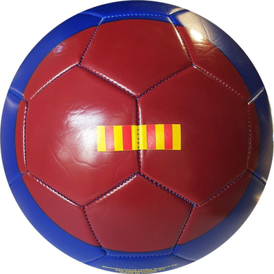 Фудбалска топка FC Barcelona Blaugrana Stripes, големина 5, синтетичка, сина и црвена