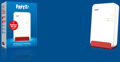 Përsëritës WiFi AVM FRITZRepeater 1610 për jashtë, WiFi 6, 2.4/5GHz, i bardhë