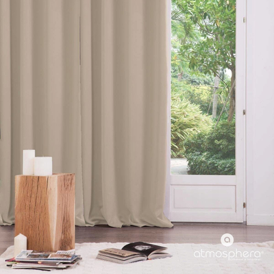 Perde blackout Atmosphera set 2 copë, 135x240cm, poliestër, ngjyra linen