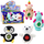 Lodër pellushi squishy me rruaza uji, 20cm, shumëngjyrëshe
