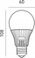 Llamp LED Kobi Premium KAGSE279WNBP, 9W E27, 4000K, e bardhë