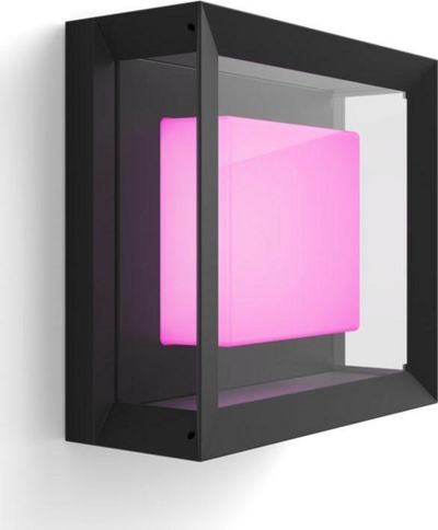 Надворешна ѕидна светилка Philips Hue Econic, RGBW, интелигентна, црна