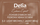 Pudër henna për vetlla Delia Eyebrow Expert 3.1, 4 g, kafe e errët