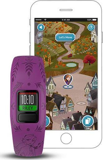 Matës aktiviteti për fëmijë Garmin Vivofit Junior 2 Frozen Anna, vjollcë