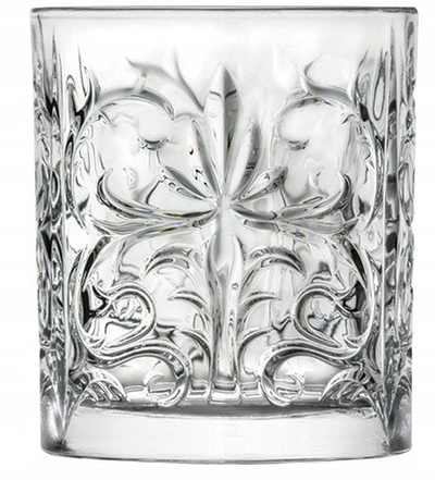 Set gotash RCR Crystal Tattoo Tumbler, 6 copa, kristal, transparente