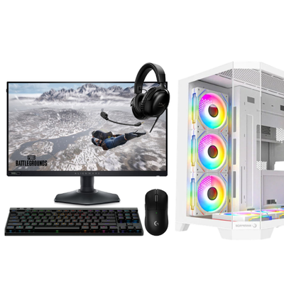 BT Bundle 4 – RTX 5070 12GB GDDR7 White, Ryzen 7 9800X3D, 32GB DDR5, 1TB NVMe + Alienware 500Hz & Premium Gear