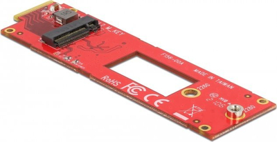 Adapter SSD DeLOCK 63797, M.2 në EDSFF E1.S, 2280 2260, i kuq