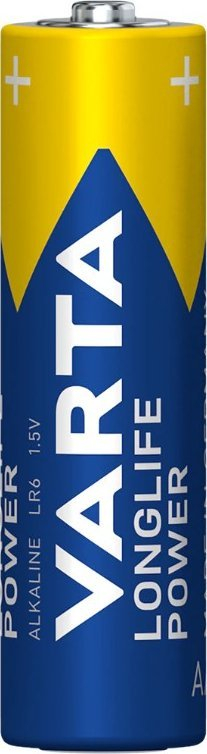Bateri alkaline Varta Longlife Power AA, 1.5V, pako me 8 copë