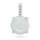 Set vathë dhe qafore Brilio Silver SET250W, të kaltëra/argjendta