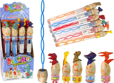 Shkumësa flluska sapuni Leantoys Dinosaurs, 34cm, shumëngjyrëshe