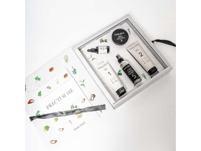 Set për flokë Tomas Arsov Hairbarium Bonfire, shampo 250 ml + balsam 250 ml + maskë 100 ml + vaj marula 50 ml + lëng me keratinë 200 ml