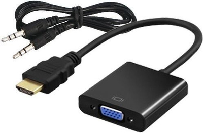 SAVIO HDMI во VGA Адаптер со Аудио, CL-23/B, Црн