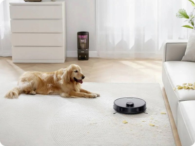 Robot pastrues Eureka E10S, thithje e fuqishme, navigim LiDAR, i zi