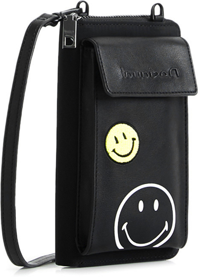 Çantë krahu Desigual Mone Smiley, e zezë