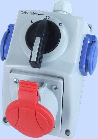 Komplet instalimi Elektromet L-0-P, 32A, IP54, gri