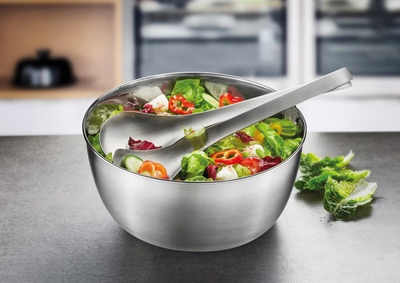 Rrotulluese sallate Gefu ROTARE, 3L, çelik inox, argjendtë