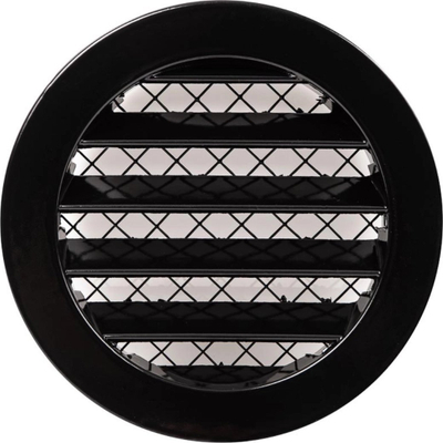 Grilë ventilimi Euro3plast, aliazh alumini, 125mm, e zezë