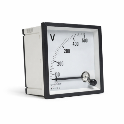 Voltmetër Analog 0–500V 72x72 mm për Panele Elektrike