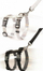 Parzmore për mace Duvo+ Large, 30-50cm, litar 1.25m, gri e zezë