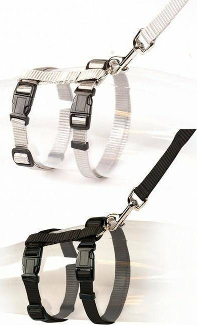 Parzmore për mace Duvo+ Large, 30-50cm, litar 1.25m, gri e zezë