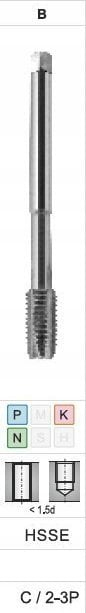 Чок ротационен навојник Fanar TAP G, 3/4\", HSSE DIN-5156B, D2-111101-3135
