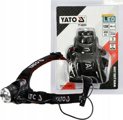 Llambë koke Yato XM-L2, 10W, 450lm, e zezë